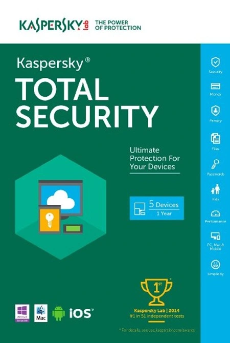 Kaspersky Total Security | 1 Device, 1 Year | Ultimate Protection for Your Digital World | Email Delivery
